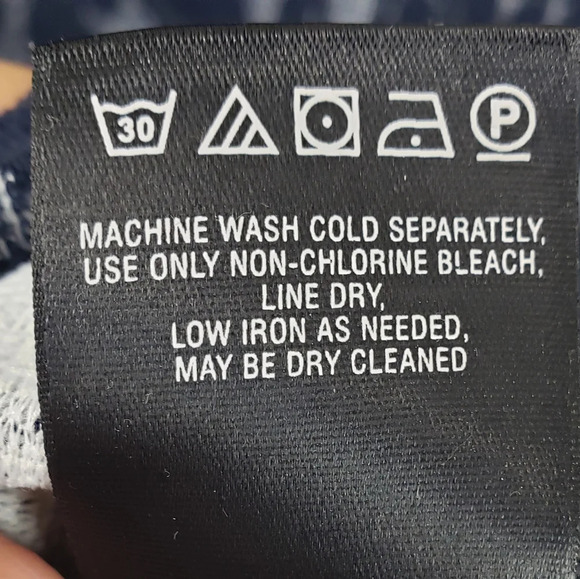 Maeve Anthropology Midi Sweater Dress Sz 8P Ryder Jacquard Turtleneck Navy Blue - Picture 12 of 12